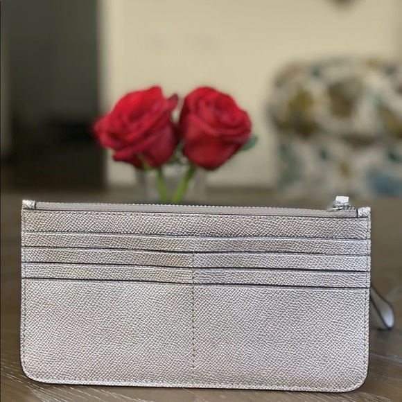 NEW COACH ZIP TOP WALLET IN COLORBLOCK - Picture 3 of 8